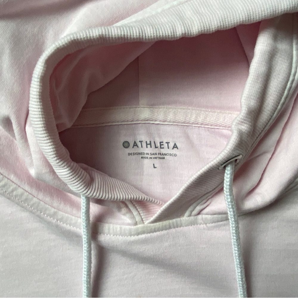 ATHLETA Hooded Sweatshirt, Women’s Size Large, Light Pink - Picture 3 of 4